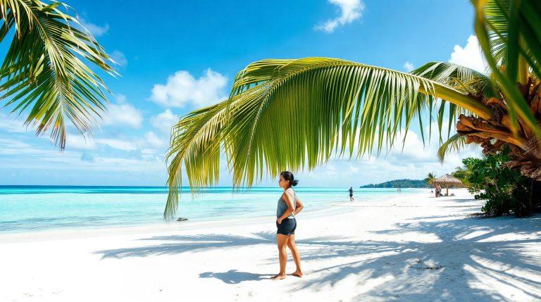 Plage tropicale de l'île de Wallis dans le Pacifique Sud